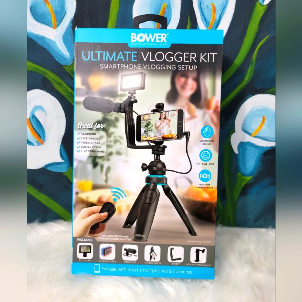 Ultimate Vlogger Kit Smartphone Vlogging setupdetachable wireless remote shutter